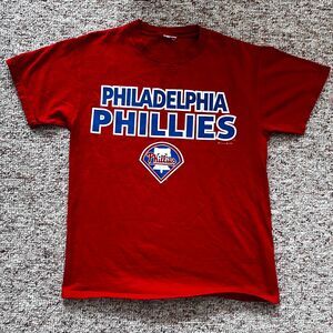 Phillies Dynasty 2003 Red Baseball Tee Large Vintage Philadelphia 2003